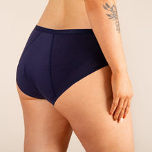 Lade das Bild in den Galerie-Viewer, Menstruationsslip bleu navy dos
